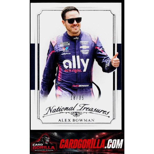 2025 Panini National Treasures #15 Alex Bowman 2016 Throwback #/35