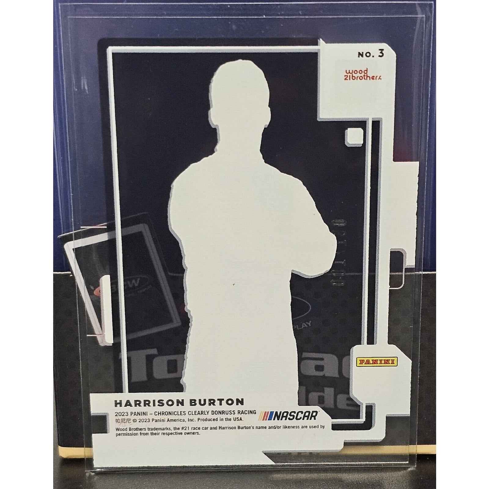 2023 Panini Chronicles Racing Clearly Donruss Red #3 Harrison Burton - 61/100 - NASCARD.shop