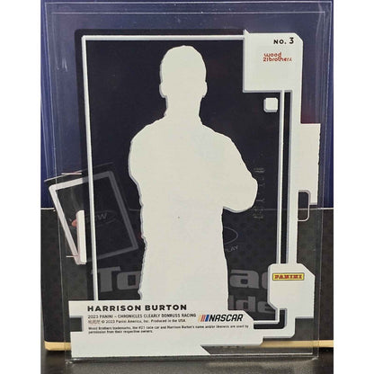 2023 Panini Chronicles Racing Clearly Donruss Red #3 Harrison Burton - 61/100 - NASCARD.shop