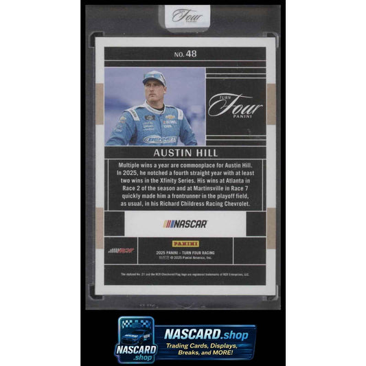 2025 Panini Turn Four #48 Austin Hill Red #/25