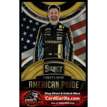 2024 Panini Select #12 Corey LaJoie American Pride Gold Prizms #/10