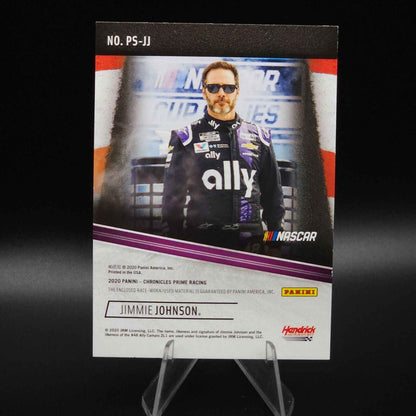 2020 Panini Chronicles - Prime Swatches Holo Gold #PS-JJ Jimmie Johnson /10 - Card Gorilla