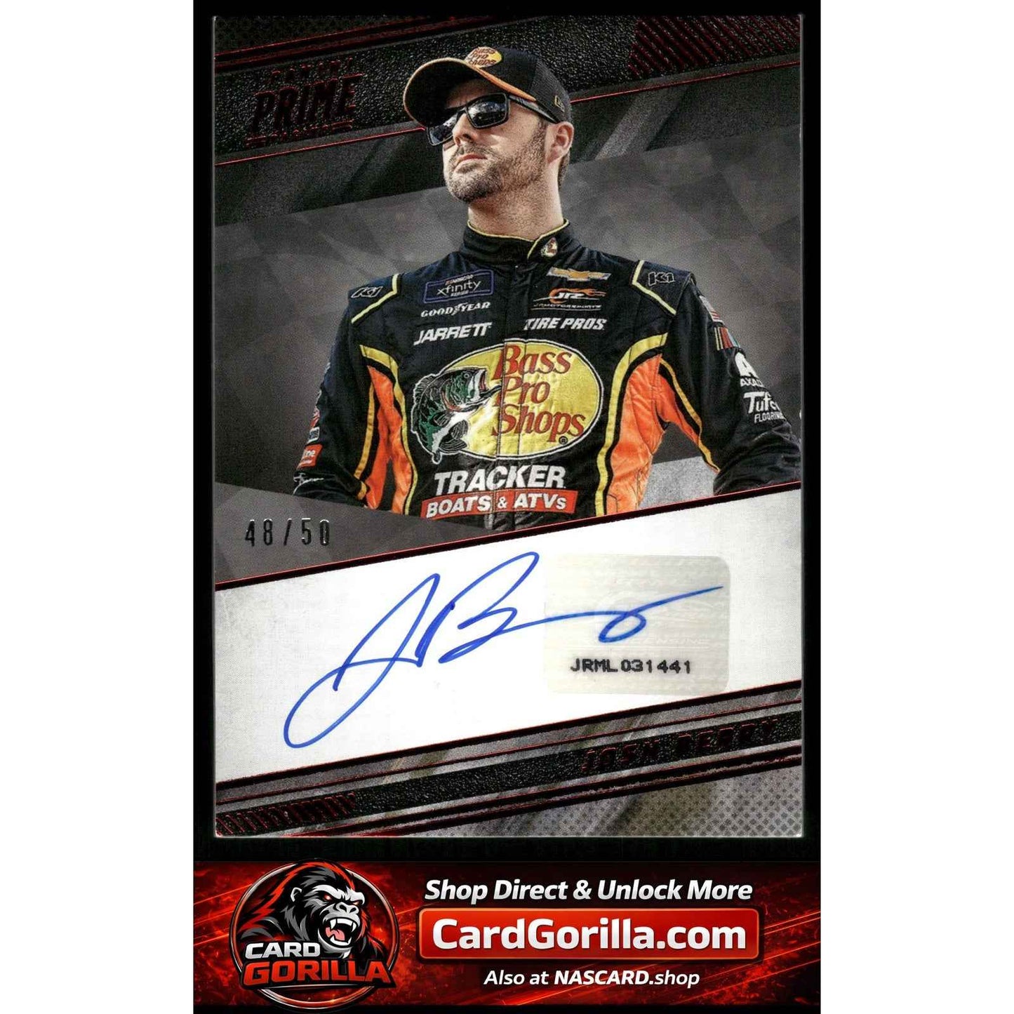 2023 Panini Prime #PS-JBR Josh Berry Prime Signatures Red #/50