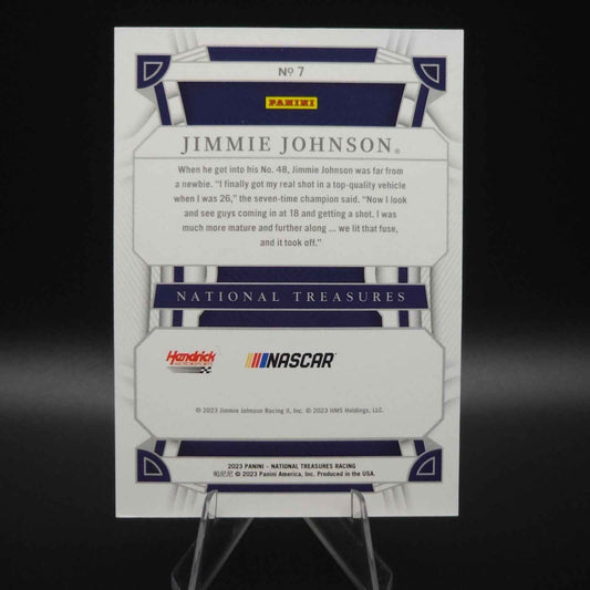 2023 Panini National Treasures Base Jimmie Johnson #7 /25 - NASCARD.shop