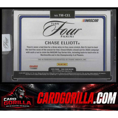 2025 Panini Turn Four #TM-CEL Chase Elliott Timeless Moments #/99