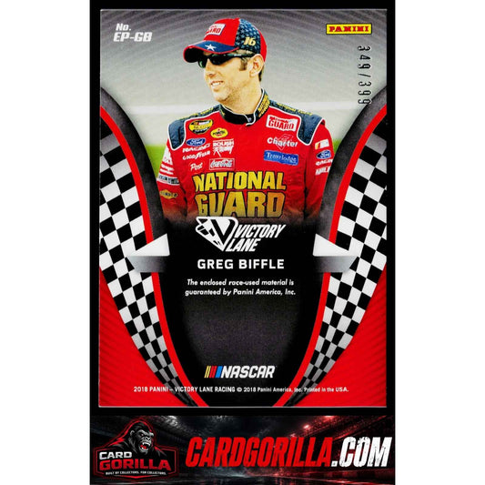 2018 Panini Victory Lane #EP-GB Greg Biffle Engineered to Perfection #/399
