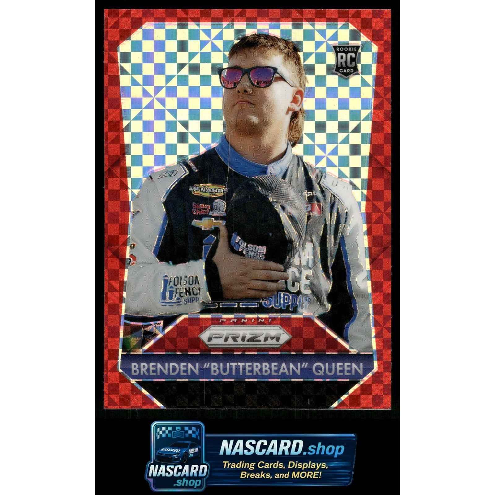 2025 Panini Prizm #176 Brenden Butterbean Queen Red Power #/175 RC