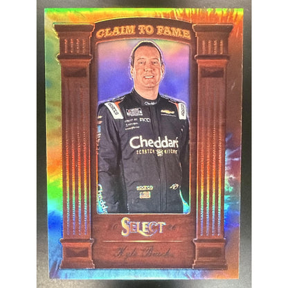 2026 Panini Select NASCAR Kyle Busch #19 Claim to Fame Tie-Dye Prizms 6/25