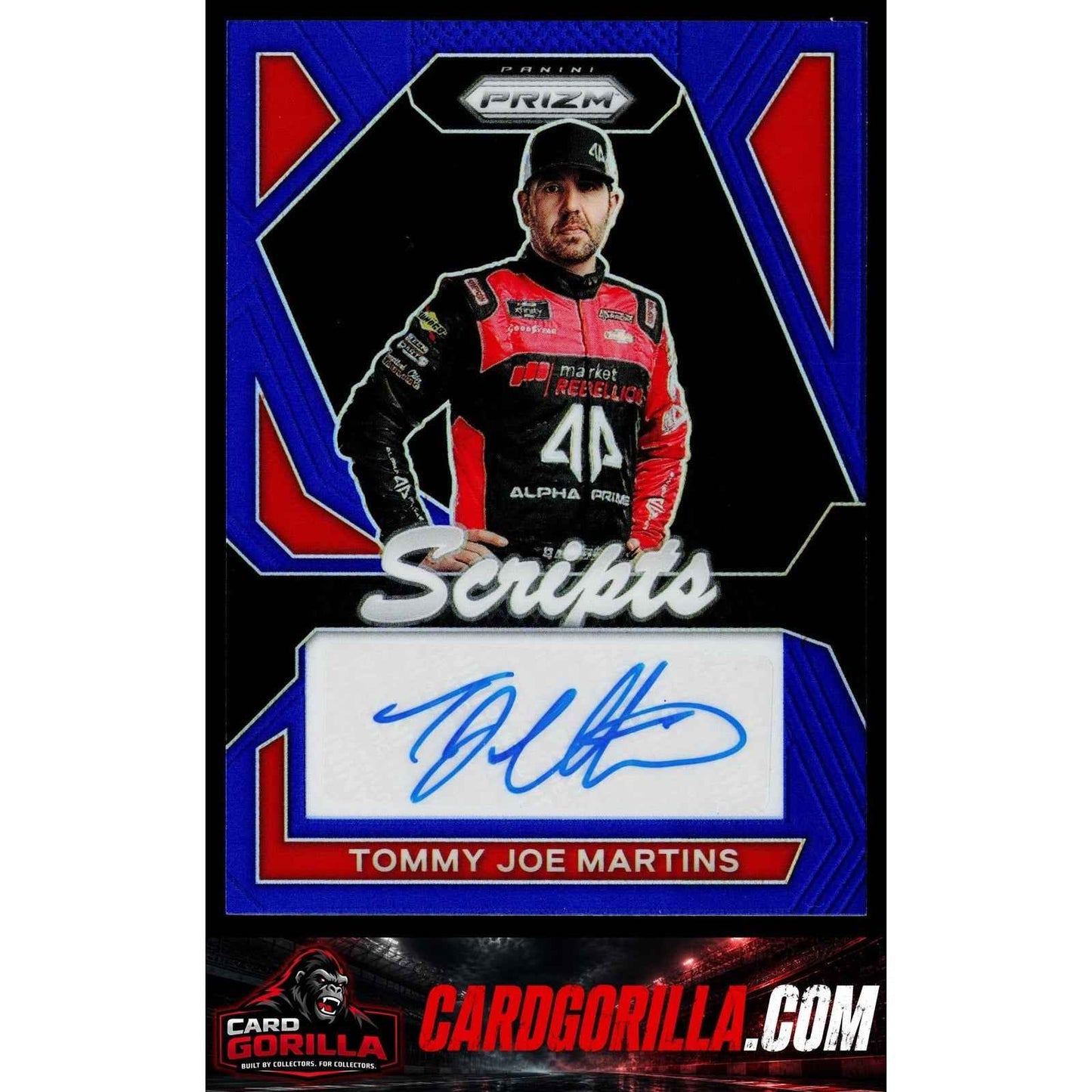 2024 Panini Prizm #S-TJM Tommy Joe Martins Scripts Blue #/49