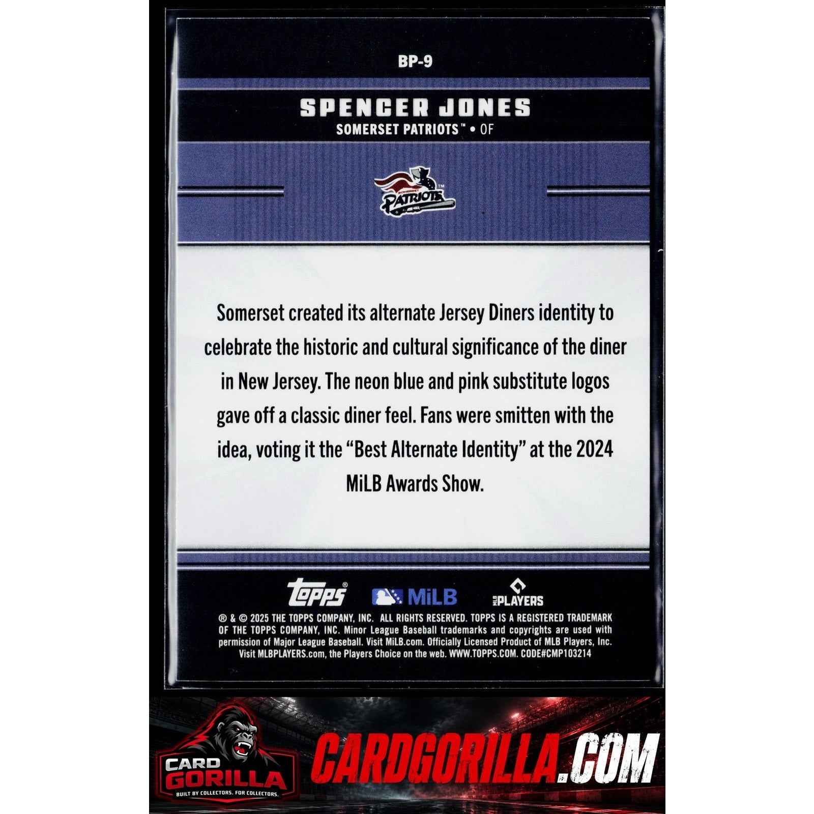 2025 Topps Pro Debut #BP-9 Spencer Jones Ballpark Promos