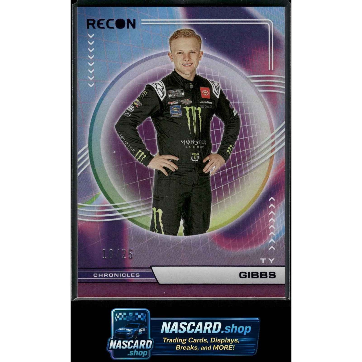 2023 Panini Chronicles #8 Ty Gibbs Recon Purple #/25