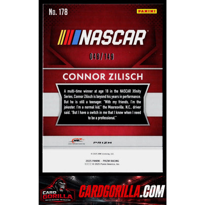 2025 Panini Prizm #178 Connor Zilisch Green Scope RC #/149