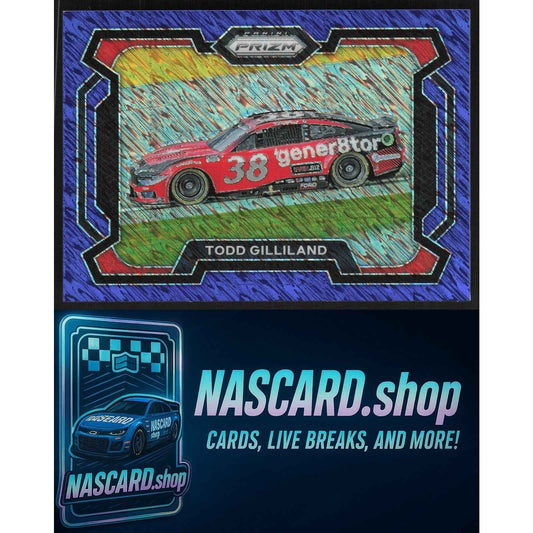 2024 Panini Prizm #60 Todd Gilliland Blue Shimmer #/10