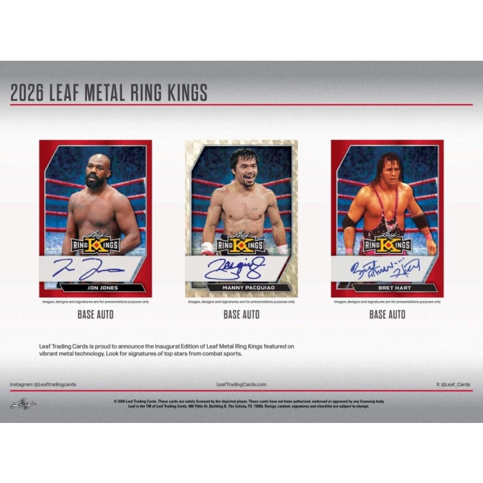 2026 Leaf Metal Ring Kings Hobby Box
