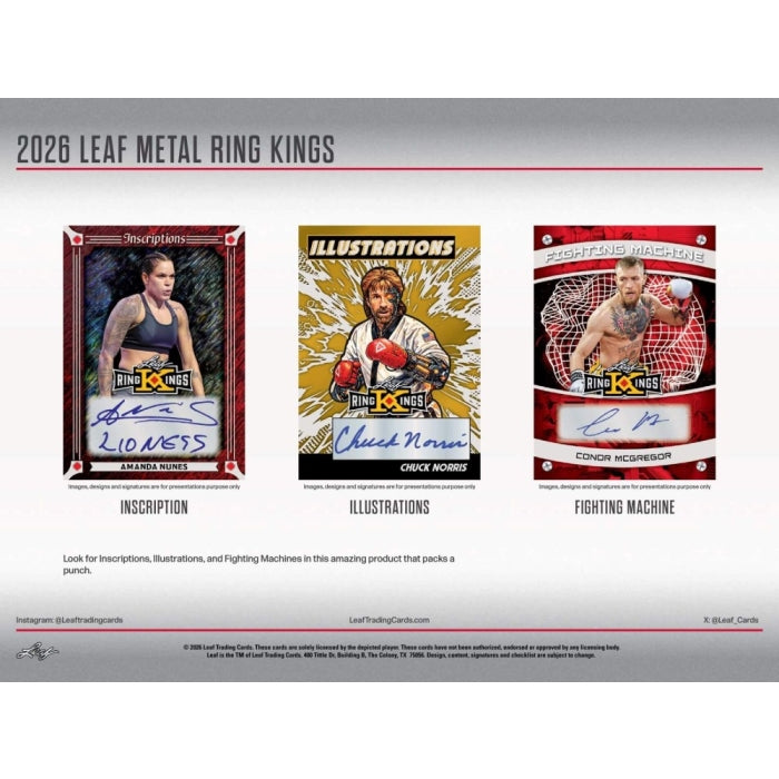 2026 Leaf Metal Ring Kings Hobby Box