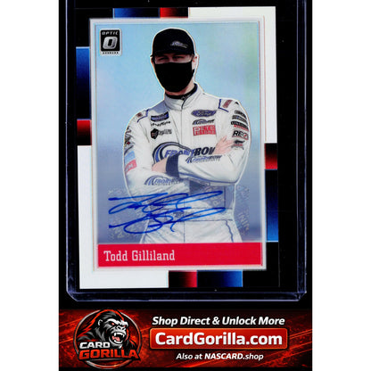 2021 Donruss #85 Todd Gilliland Optic Signatures Holo #/64