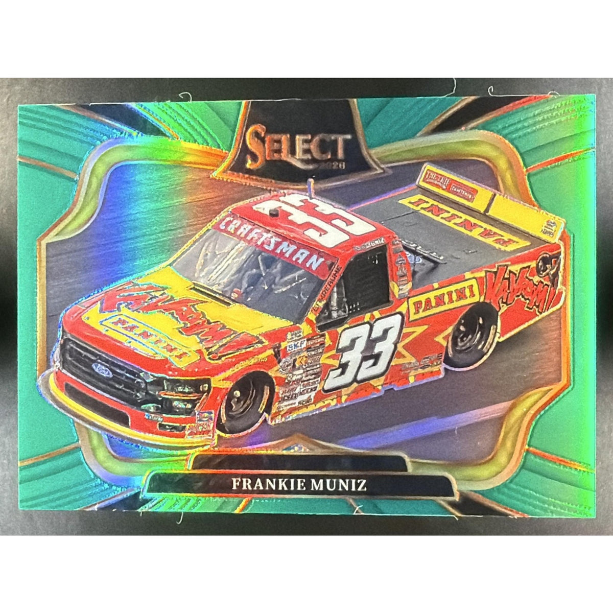 2026 Panini Select NASCAR Frankie Muniz #136 Set - Pit Road Green Prizms 3/5