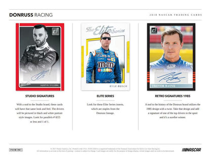 2018 Panini Donruss Racing NASCAR Hobby Box