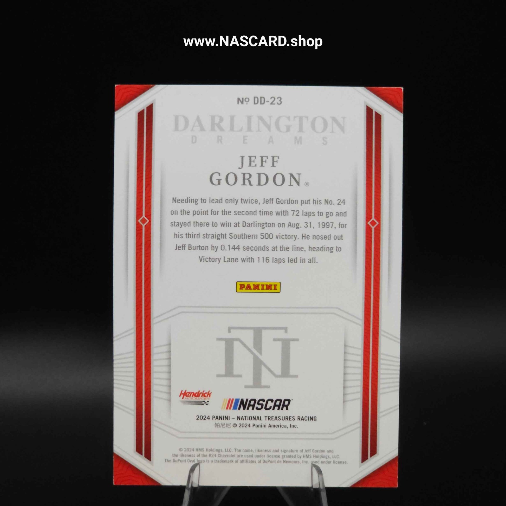 2024 National Treasures Darlington Dreams Green Jeff Gordon /5 - NASCARD.shop