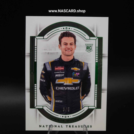 2024 National Treasures #27 Green Connor Mosack Rookie Card /5 - NASCARD.shop