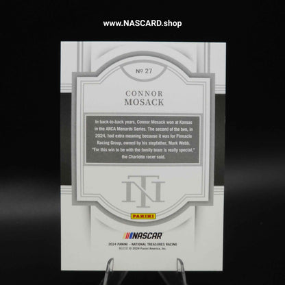 2024 National Treasures #27 Green Connor Mosack Rookie Card /5 - NASCARD.shop