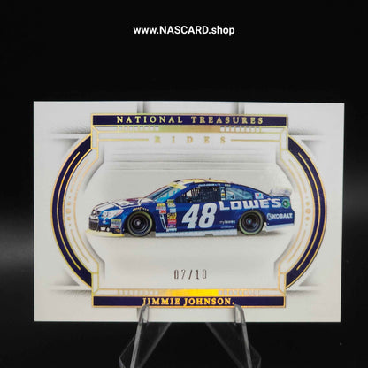 2024 National Treasures Rides #41 Gold Jimmie Johnson /10 - NASCARD.shop