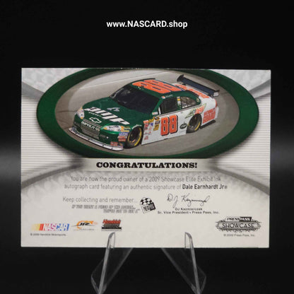 2009 Press Pass Showcase Elite Exhibit Ink Green Dale Earnhardt Jr. 1/5 - NASCARD.shop