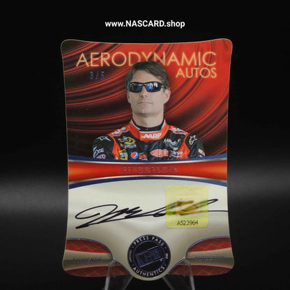 2013 Press Pass Aerodynamic Autographs Die-Cut Holofoil Jeff Gordon /5 - NASCARD.shop