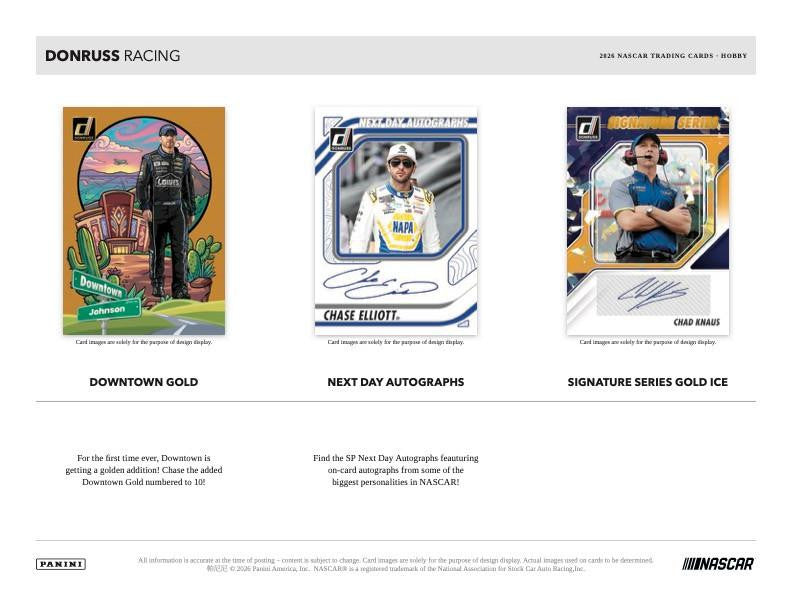 2026 Panini Donruss Racing FOTL Hobby Box - First Off The Line