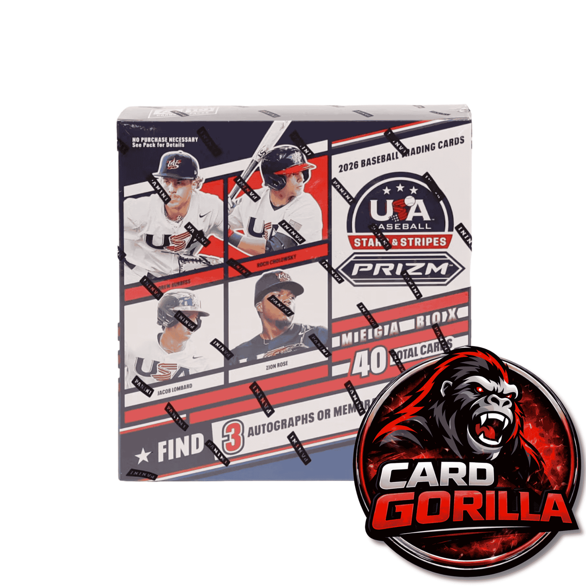 2026 Panini USA Stars & Stripes Prizm Baseball Mega Box