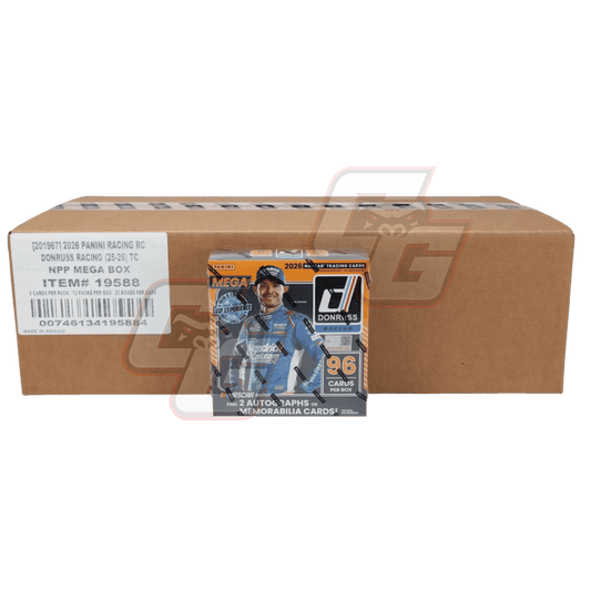 2026 Panini Donruss NASCAR Racing Mega Sealed Case - 20 Boxes