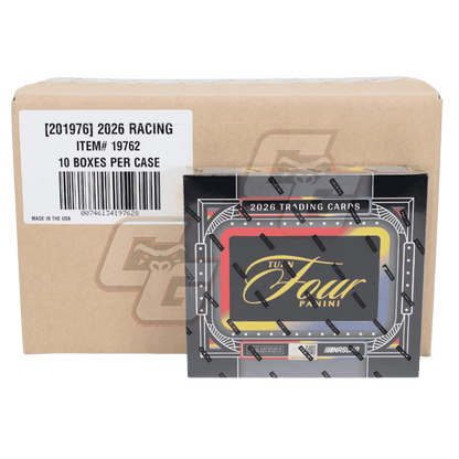 2026 Panini Turn Four Racing Sealed Case - 10 Hobby Boxes