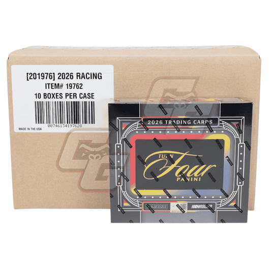 2026 Panini Turn Four Racing Sealed Case - 10 Hobby Boxes