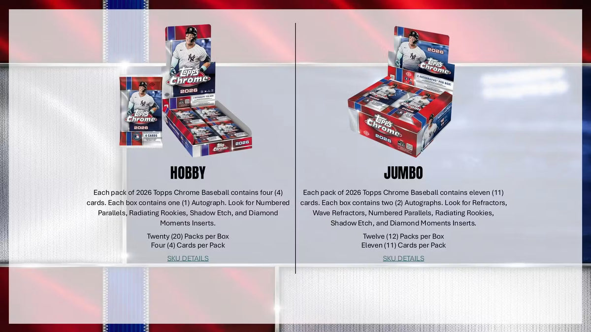 2026 Topps Chrome Baseball Hobby Box