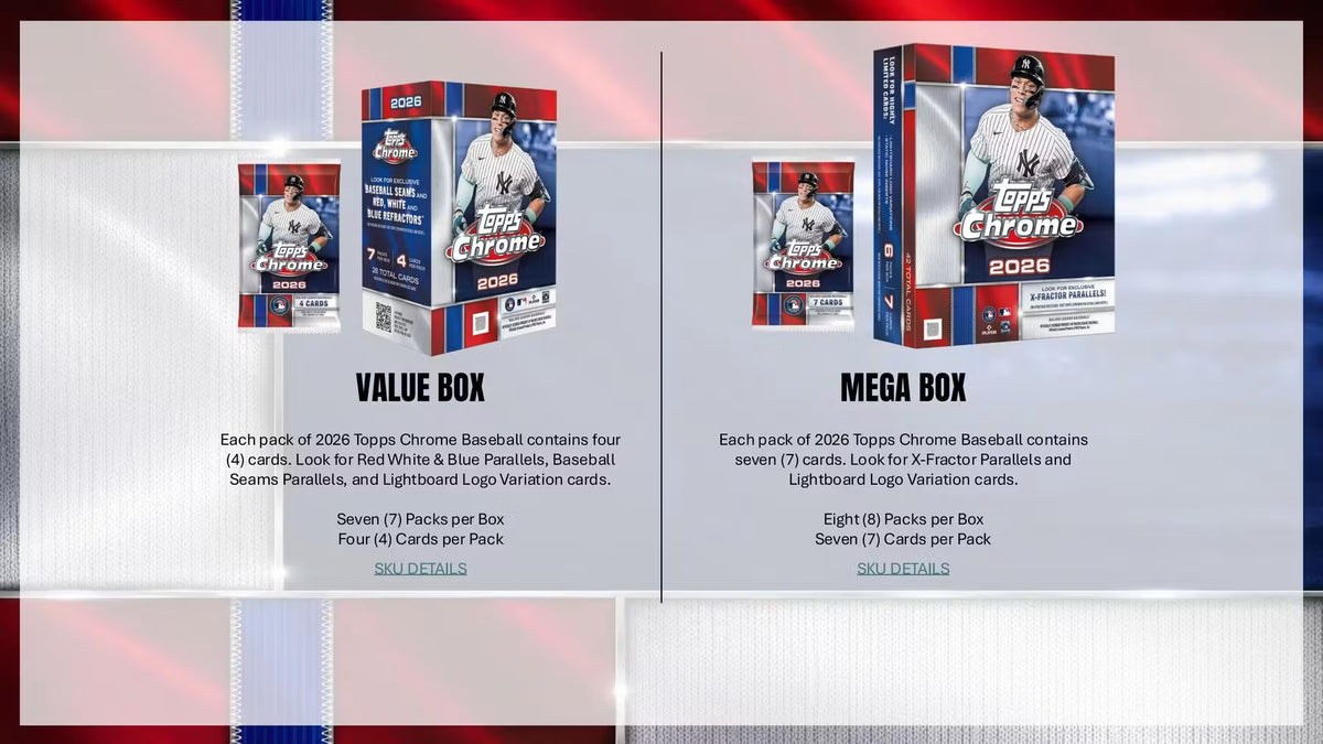 2026 Topps Chrome Baseball Hobby Box