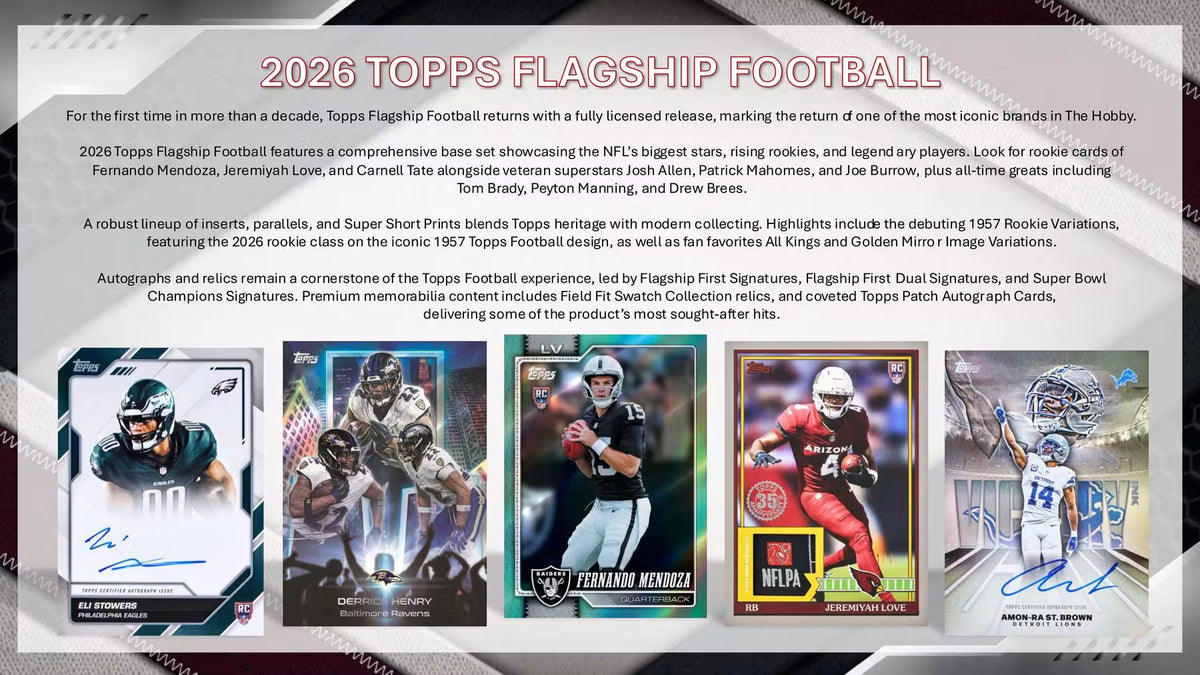 2026 Topps Flagship Football Hobby Jumbo Box
