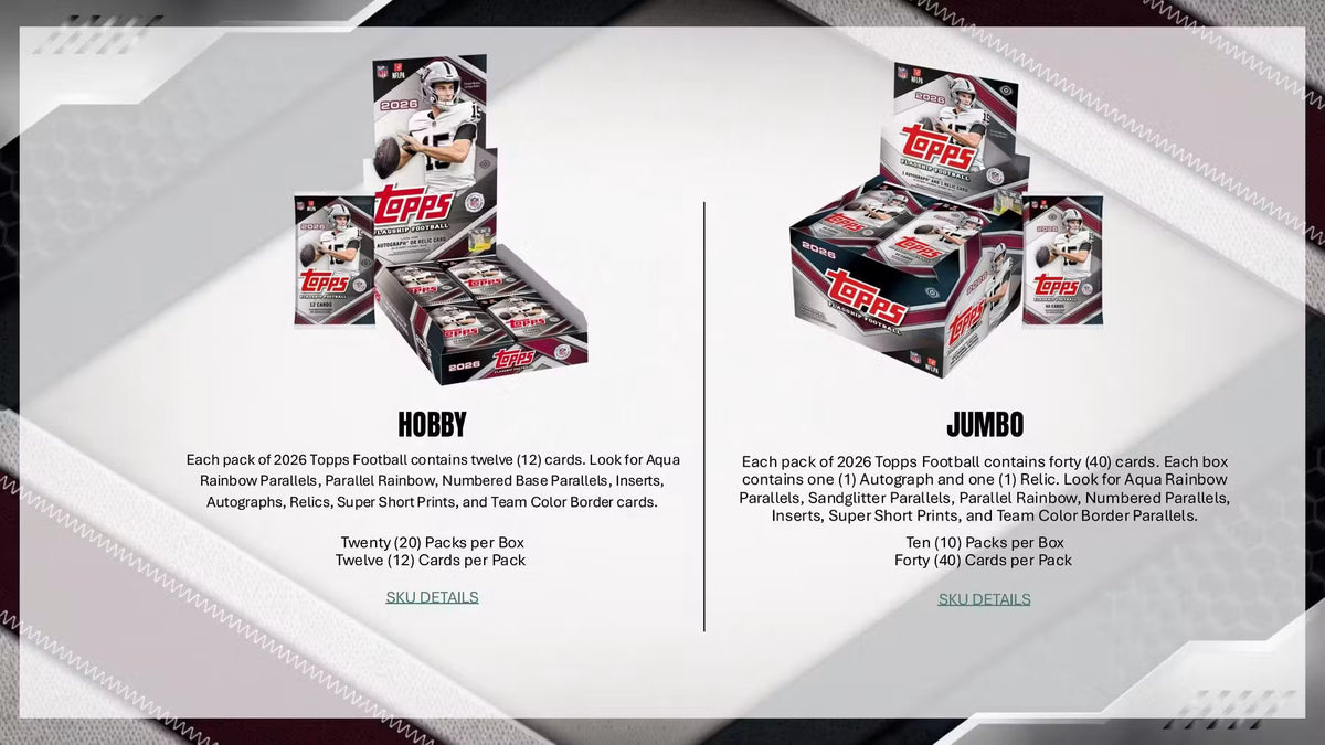 2026 Topps Flagship Football Hobby Jumbo Box