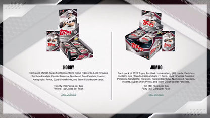 2026 Topps Flagship Football NFL Hobby Box