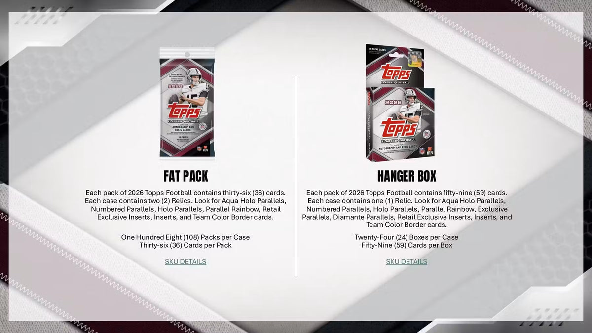 2026 Topps Flagship Football Hobby Jumbo Box