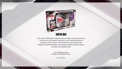 2026 Topps Flagship Football Hobby Jumbo Box