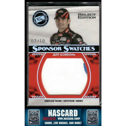 2009 Press Pass - Sponsor Swatches Jeff Gordon Driver Worn Shirt /10 - NASCARD.shop
