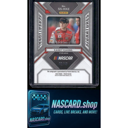 2024 Panini Prizm #SS-KKE Kasey Kahne Sensational Signatures Blue #/49