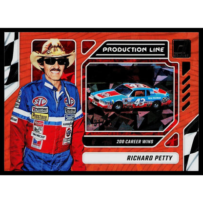 2024 Donruss #2 Richard Petty Production Line Orange Ice #/75