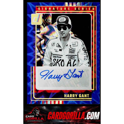 2025 Donruss #SS-HGT Harry Gant Signature Series Blue Xplosion #/25