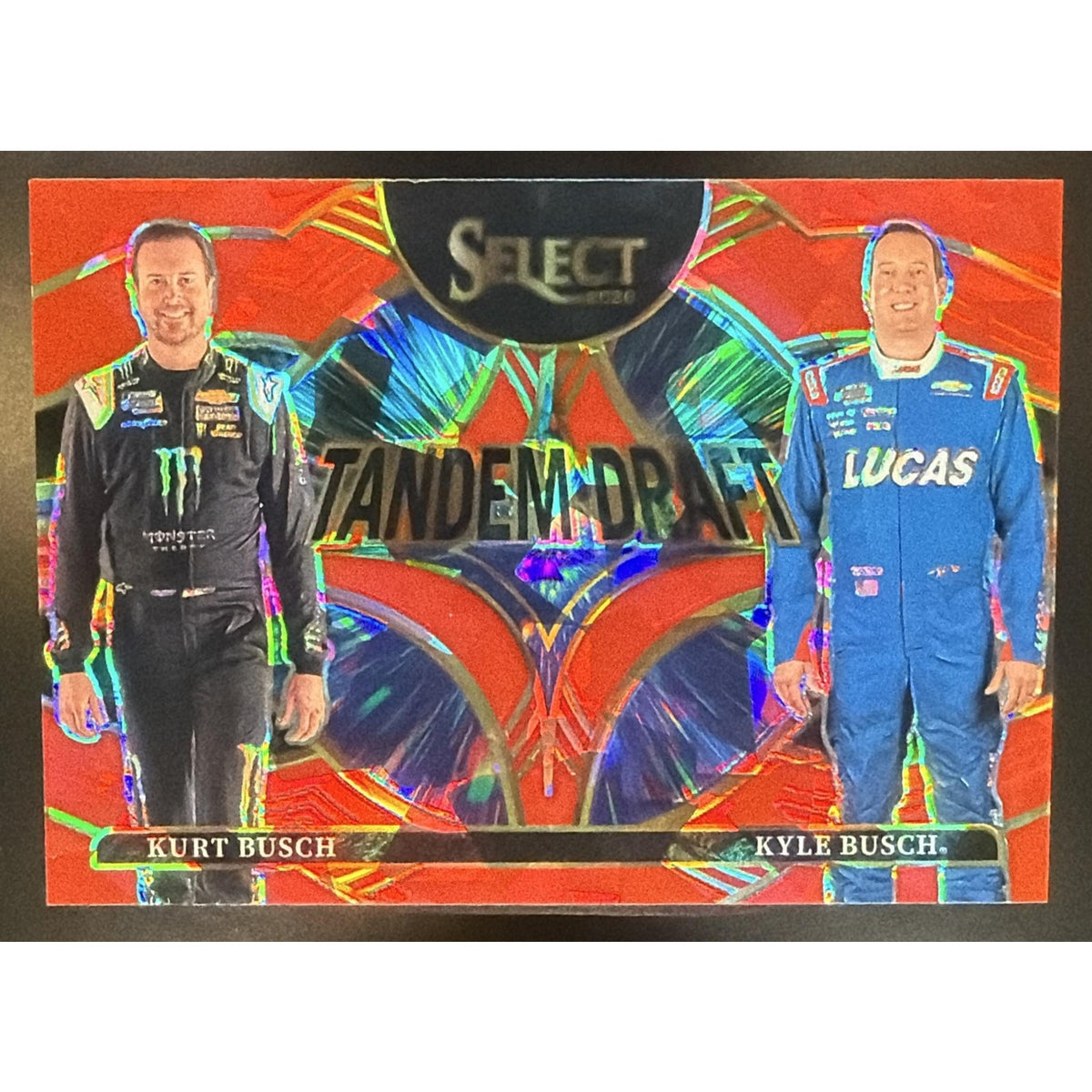 2026 Panini Select Tandem Draft Kyle Busch Kurt Red Ice /49