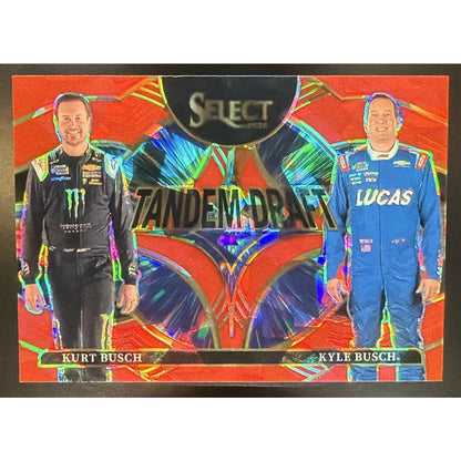 2026 Panini Select Tandem Draft Kyle Busch Kurt Red Ice /49