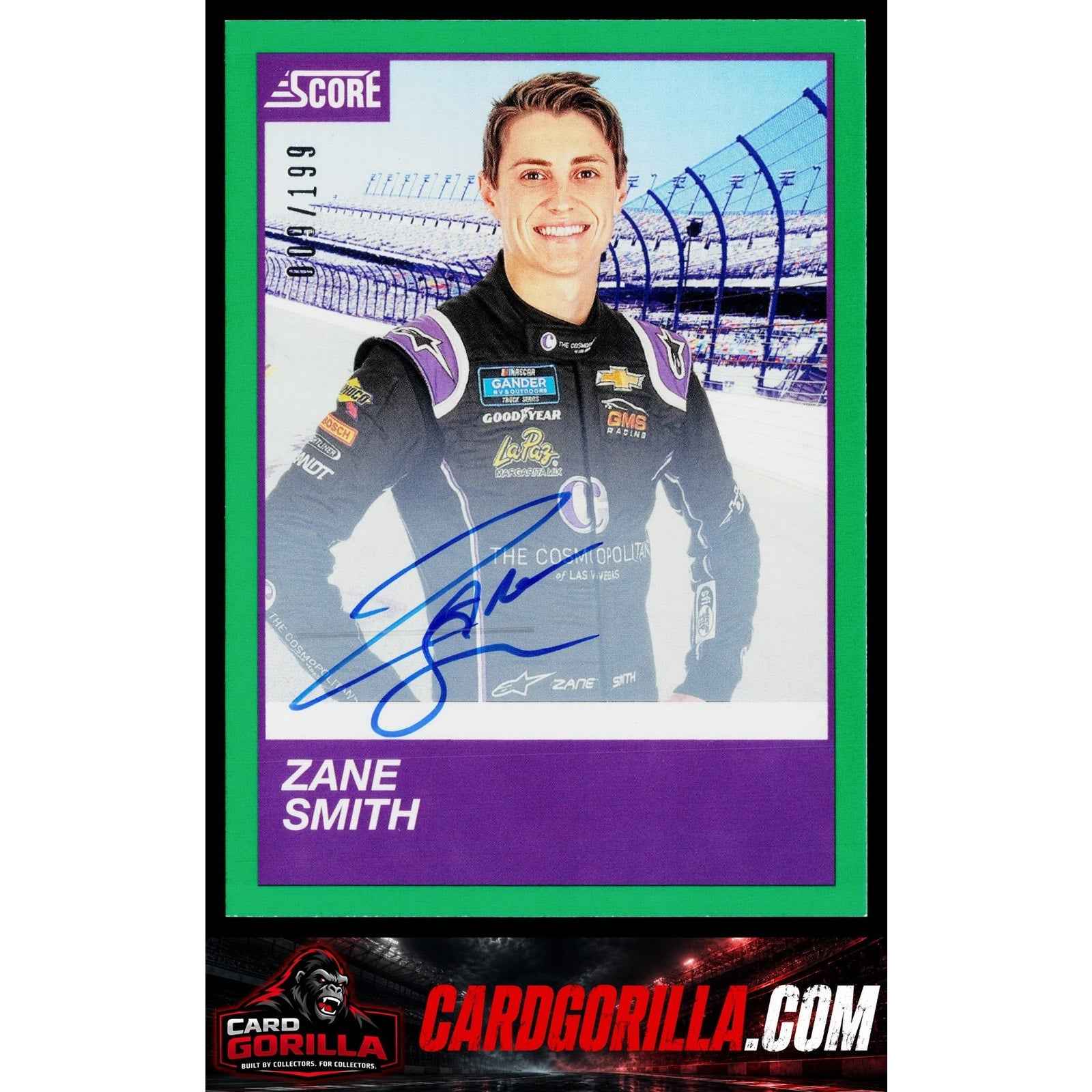2020 Panini Chronicles #15 Zane Smith Score Autographs Green #/199