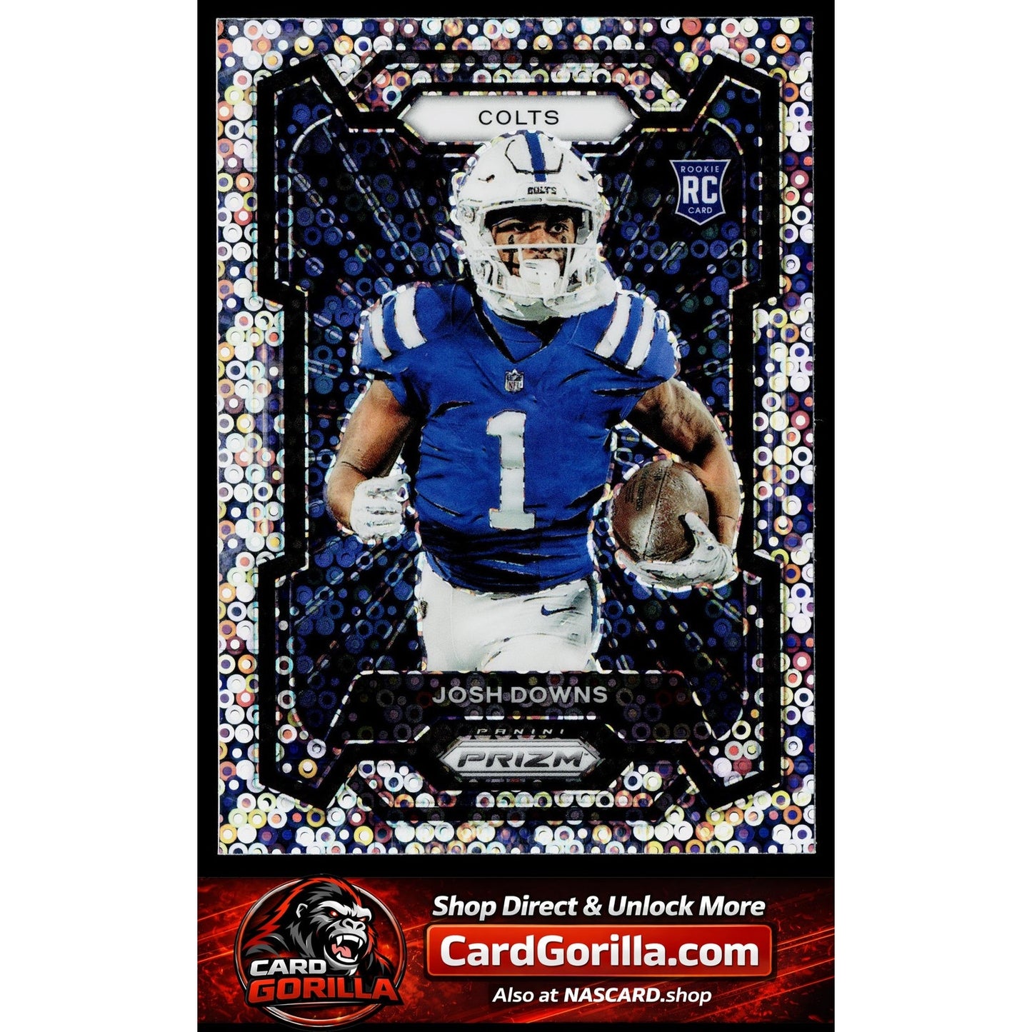 2023 Panini Prizm #310 Josh Downs Rookie Variations Prizms No Huddle