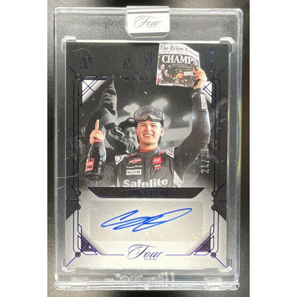 2026 Panini Turn Four Racing Corey Heim #WM-CHM Winning Moments Purple /25 Auto