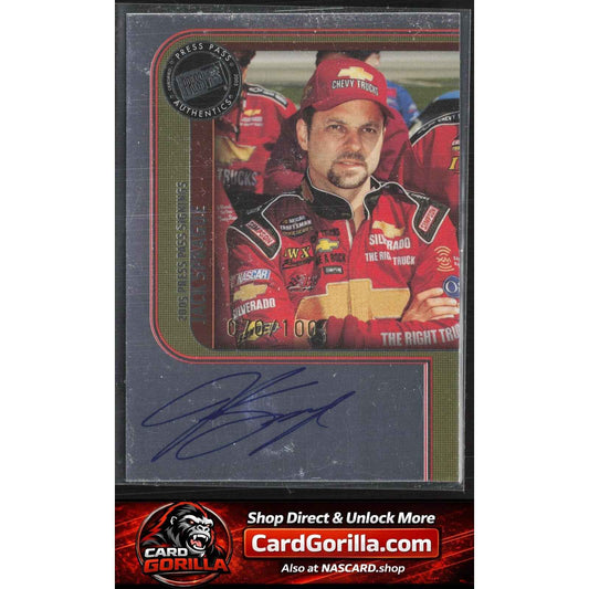 2005 Press Pass #NNO Jack Sprague Signings Platinum #/100
